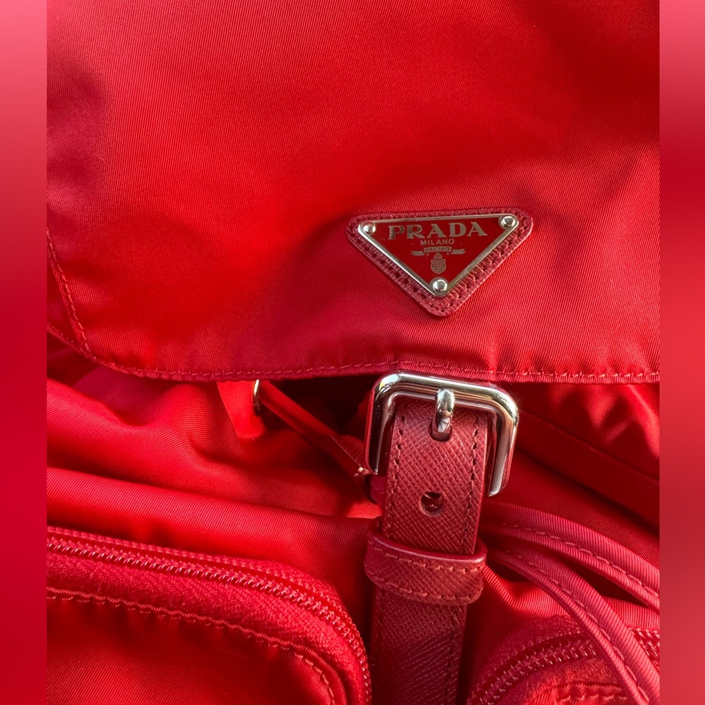 Rare Red Prada backpack